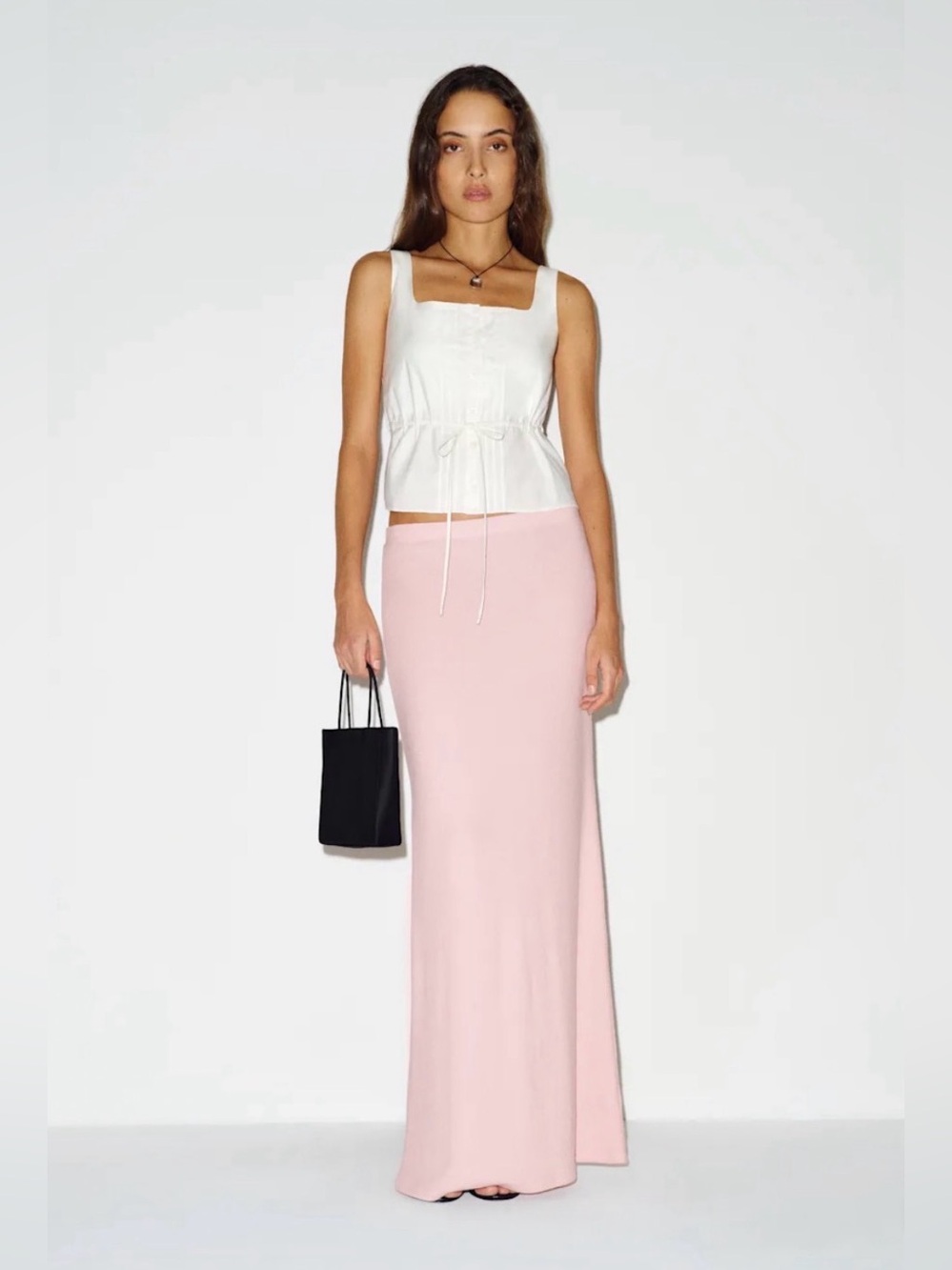 Reformation Jodie Knit Skirt in Cherry Blossom
